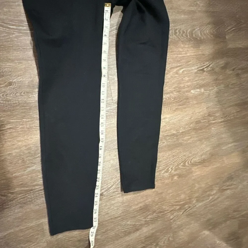 Spanx the perfect black ponte pant sz L ankle thick leggings sculpting slimming